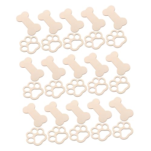 LIFKOME 30 Stück Teiliges Holzanhänger Knochen und Pfote Naturbelassenes Blankes Holz für DIY Basteln Bemalbare Holzdekoration Leichte Vielseitige Schmuckanhänger für Party Feiertagsdeko LIFKOME 30 Stück Teiliges Holzanhänger Knochen und Pfote Naturbelassenes Blankes Holz für DIY Basteln Bemalbare Holzdekoration Leichte Vielseitige Schmuckanhänger für Party Feiertagsdeko von LIFKOME