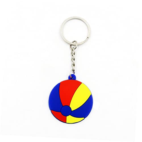 LIFKOME 30 Stück Teiliges PVC Sport Schlüsselanhänger mit Fußball Baseball Basketball Volleyball Beachball Rugby Leichte Anhänger für Taschen Rucksack und Partygeschenke Kreative Fan Deko von LIFKOME