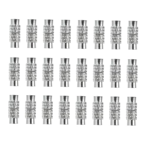 LIFKOME 30 Stück Teiliges Schraubverschluss Schmuckverbinder aus Messing Kompakt und Langlebig für DIY Halsketten und Armbänder Vielseitig Einsetzbar Einfach zu Lagern Verwenden von LIFKOME