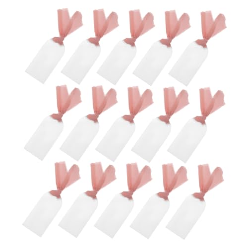 LIFKOME 30 Stück Teiliges Transparentes Namensschild Blanko Oberflächen-design und Satinband Wetterfeste Hochzeit Sitzplatzkarten Vielseitig für Partys DIY Tischdekoration Reservierte von LIFKOME