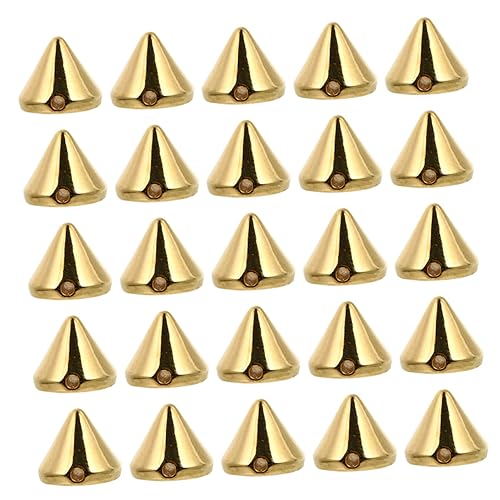 LIFKOME 300 Stück Cone Spikes Nieten DIY Schmuck Zubehör für Handgenähte Kleidung Punk Armband Dekoration Geeignet für Leder Denim Schuhe und Bastelprojekte von LIFKOME