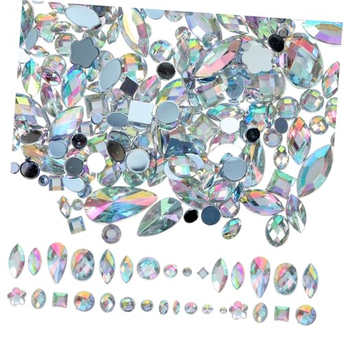 LIFKOME 300 Stück Flache Rückseite Strasssteine für Nageldesign DIY Basteln Glitzernde Acrylsteine mit Glatten Kanten Vielseitig für Nailart Schmuck Fotoalben Partydekoration von LIFKOME