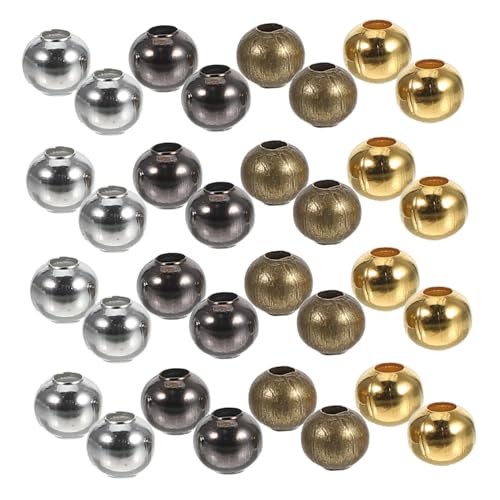 LIFKOME 300 Stück Runde Abstandsperlen Aus Eisen Mit Großen Löchern Für Die Schmuckherstellung, Metallperlen Für Armbänder Und Halsketten, Basteln Und Handgefertigte Projekte LIFKOME 300 Stück Runde Abstandsperlen Aus Eisen Mit Großen Löchern Für Die Schmuckherstellung, Metallperlen Für Armbänder Und Halsketten, Basteln Und Handgefertigte Projekte von LIFKOME