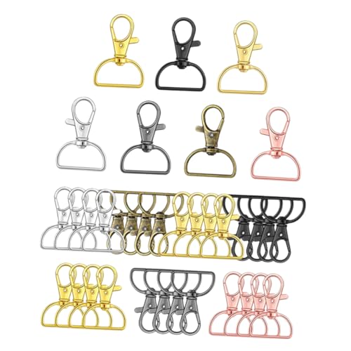 LIFKOME 35 Stück Drehbare Metall Karabinerhaken für Taschen und DIY Bastelarbeiten Robuste Schnallenringe für Handtaschen Armbänder und Schlüsselanhänger für Kreative Projekte und von LIFKOME
