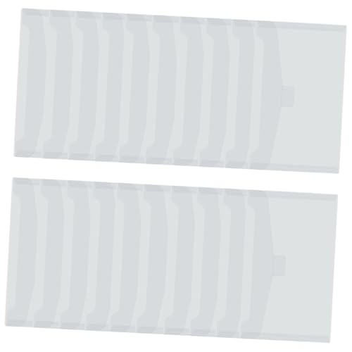 LIFKOME 35 Stück Teiliges Transparentes Dokumententaschen Aufbewahrungstaschen aus Strapazierfähigem PP Vielseitig für Rechnungen Stempel Karten für Büro Zuhause und Schule von LIFKOME