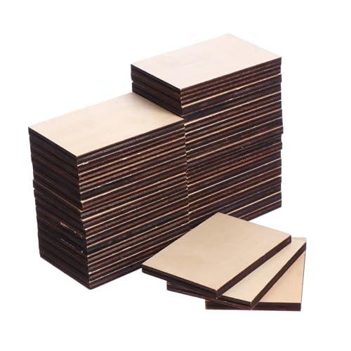 LIFKOME 36 Stück Teiliges Natürliche Rechteckige Holzstücke Unbehandelte DIY holzscheiben für Basteln Malen Hochzeitsschmuck Langlebige Holzchips ohne Grate LIFKOME 36 Stück Teiliges Natürliche Rechteckige Holzstücke Unbehandelte DIY holzscheiben für Basteln Malen Hochzeitsschmuck Langlebige Holzchips ohne Grate von LIFKOME