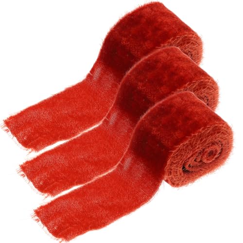 LIFKOME 3Rollen Vliesband Für DIY Dekorationen Pro Karamellfarbe Für Hochzeiten Gastgeschenke Geschenkverpackungen Und Bastelprojekte von LIFKOME
