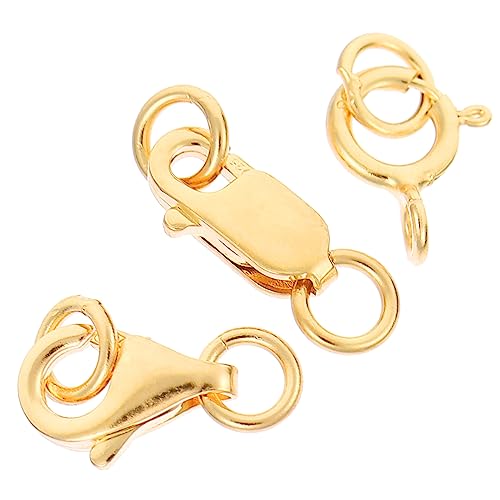 LIFKOME 3Stücke DIY Schmuck Hummerverschlüsse Für Halsketten Und Armbänder Goldfarben Für Schmuckherstellung Und Bastelprojekte von LIFKOME