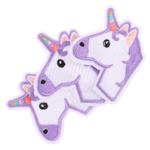 LIFKOME 3Stücke Einhorn Stoff Patches Teiliges DIY Aufnäher Für Kleidung Taschen Und Lustige Einhorn Stickerei Für Kinderzimmerdekoration Hochwertige Und Langlebige von LIFKOME