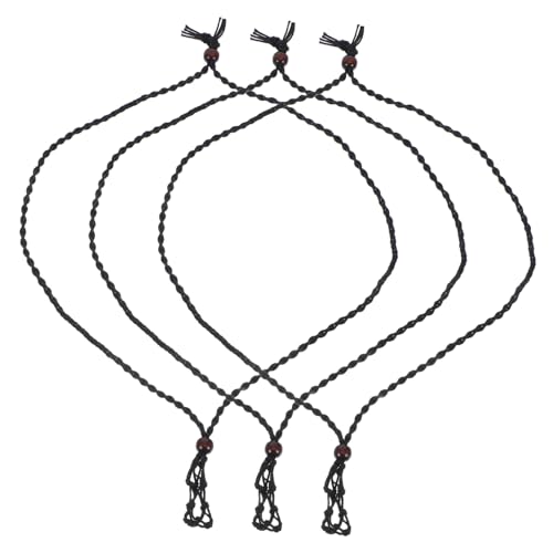 LIFKOME 3Stücke Handgewebte Halskette Schnur für DIY Schmuck Einstellbare Leere Stein Halter für Kristallkäfig Anhänger Zubehör für Designs von LIFKOME
