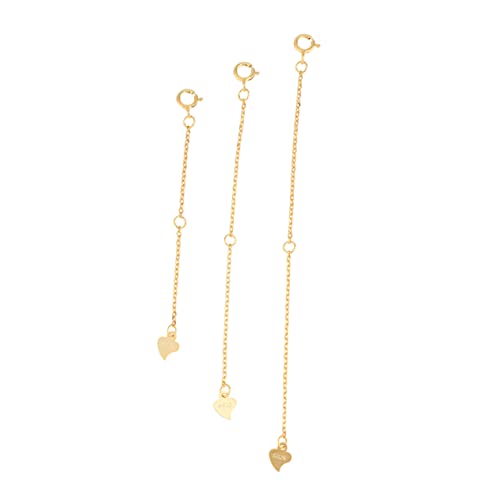 LIFKOME 3Stücke Teiliges Verlängerungskette für Armbänder und Halsketten Goldene Kettenverlängerung mit Federknopf für DIY Schmuckgestaltung LIFKOME 3Stücke Teiliges Verlängerungskette für Armbänder und Halsketten Goldene Kettenverlängerung mit Federknopf für DIY Schmuckgestaltung von LIFKOME