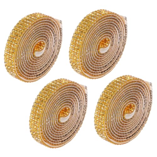 LIFKOME 4 Rollen Selbstklebende Strassbänder Dekor Selbstklebende Strassstreifen Strass Schmuckherstellungsketten Glitzernde Bling Bänder Goldene LIFKOME 4 Rollen Selbstklebende Strassbänder Dekor Selbstklebende Strassstreifen Strass Schmuckherstellungsketten Glitzernde Bling Bänder Goldene von LIFKOME