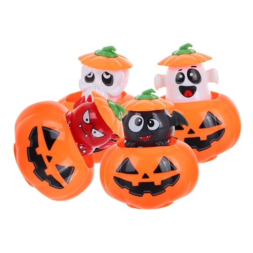 LIFKOME 4 Stück Halloween-uhrwerk-Spielzeug – Lustiges Aufzieh-kürbis-Spielzeug, Uhrwerk-Spielzeug Für Kinder, Partygeschenke, Süßes Oder Saures, Klassenzimmer-belohnung LIFKOME 4 Stück Halloween-uhrwerk-Spielzeug – Lustiges Aufzieh-kürbis-Spielzeug, Uhrwerk-Spielzeug Für Kinder, Partygeschenke, Süßes Oder Saures, Klassenzimmer-belohnung von LIFKOME