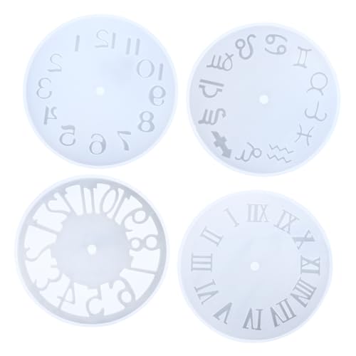 LIFKOME 4 Stück Handgemachte Silikonform für Uhren Teiliges für DIY Kunsthandwerk Flexibel und Langlebig für Kreative Projekte mit Epoxidharz und Verschiedenen Farben von LIFKOME