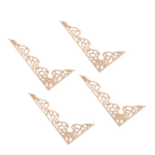 LIFKOME 4 Stück Holzornamente Geschnitzte Eckapplikationen aus Massivholz Unbemalt Wand Möbeldekoration Vintage Holzverzierungen für Schrank Tür Kommode und Möbel DIY LIFKOME 4 Stück Holzornamente Geschnitzte Eckapplikationen aus Massivholz Unbemalt Wand Möbeldekoration Vintage Holzverzierungen für Schrank Tür Kommode und Möbel DIY von LIFKOME