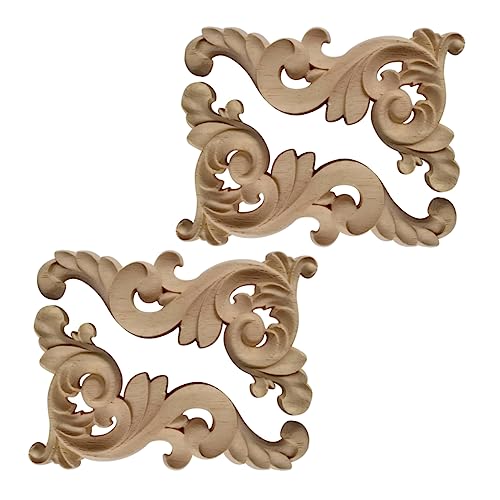 LIFKOME 4 Stück Massives Holzschnitzstück Blumen- Wohnkultur Tür geschnitzte Applikation Abziehbilder modern Holzscheiben Bastelzubehör selber machen Holzornamente Hölzern LIFKOME 4 Stück Massives Holzschnitzstück Blumen- Wohnkultur Tür geschnitzte Applikation Abziehbilder modern Holzscheiben Bastelzubehör selber machen Holzornamente Hölzern von LIFKOME