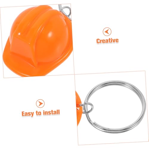LIFKOME 4 Stück Mini Schutzhelm Schlüsselanhänger Kreative Bauhelm Partygeschenke Tragbare Kleine Sicherheitshelme Einzigartiger Schlüsselring für Bau themenveranstaltungen von LIFKOME