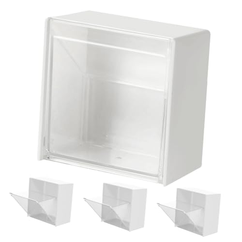 LIFKOME 4 Stück Multifunktionale Wand aufbewahrungsbox Weiß Staubgeschützte Sortierbox für Wattestäbchen und Kosmetik Kleiner Organizer für Bad Schlafzimmer Büro und Babyzimmer Praktische LIFKOME 4 Stück Multifunktionale Wand aufbewahrungsbox Weiß Staubgeschützte Sortierbox für Wattestäbchen und Kosmetik Kleiner Organizer für Bad Schlafzimmer Büro und Babyzimmer Praktische von LIFKOME