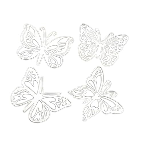 LIFKOME 4 Stück Schmetterling Stanzformen Metall Schneideformen für Scrapbooking Selbstgemacht Kartengestaltung Prägewerkzeuge Bastelbedarf LIFKOME 4 Stück Schmetterling Stanzformen Metall Schneideformen für Scrapbooking Selbstgemacht Kartengestaltung Prägewerkzeuge Bastelbedarf von LIFKOME