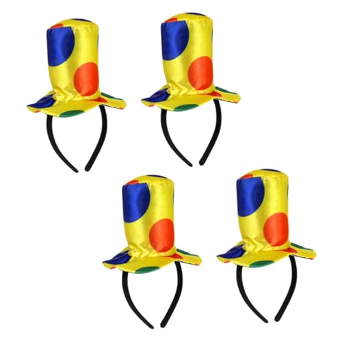 LIFKOME 4 Stück Teiliges Clown-haarband Buntes Zirkus Kostüm Stirnband für Erwachsene und Lustiges Party-accessoire für Halloween Karneval Geburtstag Komfortabel und Auffällig von LIFKOME
