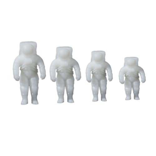 LIFKOME 4 Stück Teiliges Epoxidharz DIY Füllmaterial Mini Astronauten Figuren Weiß Dreidimensionale Mikro landschaft Dekoration für Schmuck und Bastelprojekte LIFKOME 4 Stück Teiliges Epoxidharz DIY Füllmaterial Mini Astronauten Figuren Weiß Dreidimensionale Mikro landschaft Dekoration für Schmuck und Bastelprojekte von LIFKOME