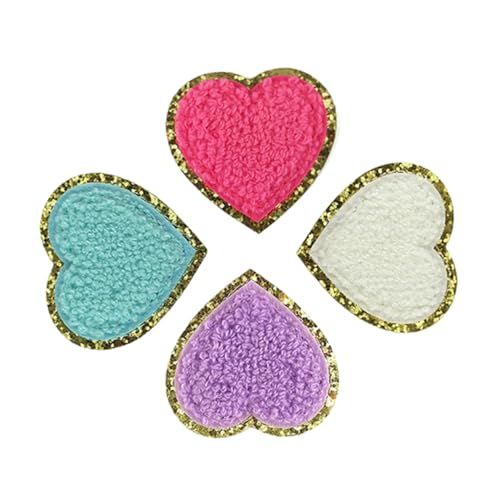 LIFKOME 4 Stück Teiliges Herzförmige Aufnäher aus Polyester Multifunktionale Dekorative Kleidungspatches zum Aufnähen und Reparieren von Jacken Hüten Taschen Geeignet für Zufällige Farbe LIFKOME 4 Stück Teiliges Herzförmige Aufnäher aus Polyester Multifunktionale Dekorative Kleidungspatches zum Aufnähen und Reparieren von Jacken Hüten Taschen Geeignet für Zufällige Farbe von LIFKOME
