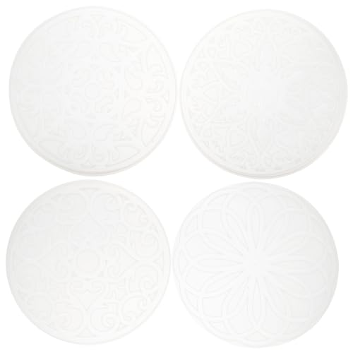LIFKOME 4 Stück Teiliges Mandala Epoxidharz Silikonform Runde Untersetzer Gießform für DIY Resin Handwerk Leicht Entformbar Langlebig und Praktisch für Individuelle Kaffeetassenmatten und LIFKOME 4 Stück Teiliges Mandala Epoxidharz Silikonform Runde Untersetzer Gießform für DIY Resin Handwerk Leicht Entformbar Langlebig und Praktisch für Individuelle Kaffeetassenmatten und von LIFKOME