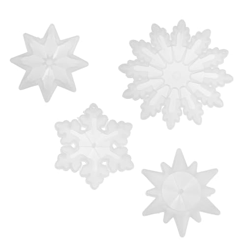 LIFKOME 4 Stück Teiliges Silikonform Schneeflocken Anhänger DIY Schmuck Gießform Langlebig Wiederverwendbar für Kreative Bastelarbeiten LIFKOME 4 Stück Teiliges Silikonform Schneeflocken Anhänger DIY Schmuck Gießform Langlebig Wiederverwendbar für Kreative Bastelarbeiten von LIFKOME