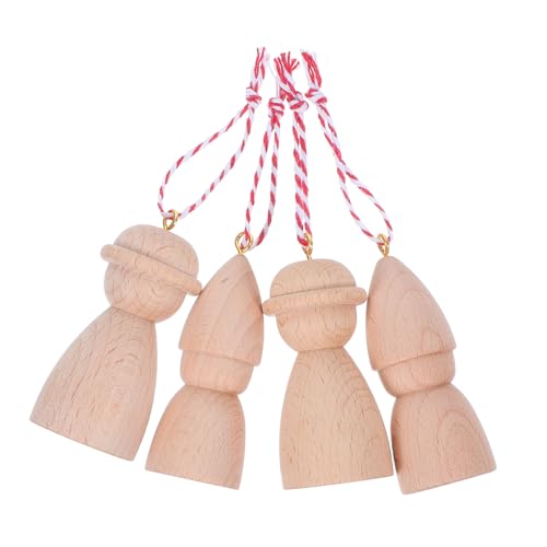 LIFKOME 4 Stück Unvollendete Holz-klammerpuppen Zum Aufhängen, Leere Holz-klammerpuppen-figuren, Mini-hänge-holzklammerpuppen, Diy-malerei-klammerpuppen, Graffiti-klammerpuppen LIFKOME 4 Stück Unvollendete Holz-klammerpuppen Zum Aufhängen, Leere Holz-klammerpuppen-figuren, Mini-hänge-holzklammerpuppen, Diy-malerei-klammerpuppen, Graffiti-klammerpuppen von LIFKOME