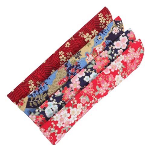 LIFKOME 4 Stück Vintage Faltbare Handfächertaschen aus Doppellagiger Seide mit Floralem Muster Handheld Fan Cover Leicht und Tragbar Geeignet für Japanische Fächer und Geschenkverpackung LIFKOME 4 Stück Vintage Faltbare Handfächertaschen aus Doppellagiger Seide mit Floralem Muster Handheld Fan Cover Leicht und Tragbar Geeignet für Japanische Fächer und Geschenkverpackung von LIFKOME
