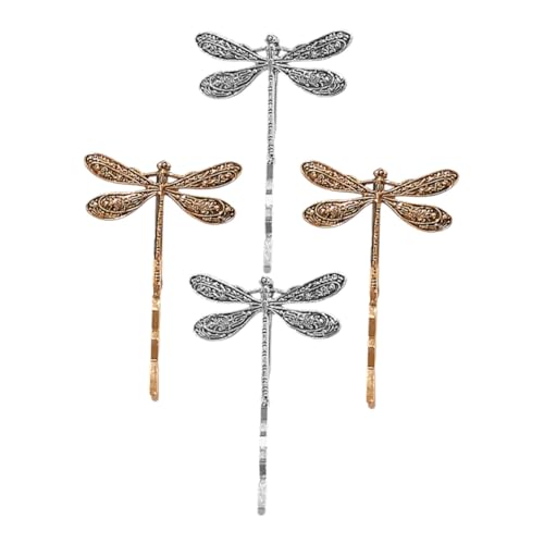 LIFKOME 4 Stück Vintage Libellen Haarklammern Metallset für Damen Stabile Vielseitige Haarspangen für Stirnseiten Feine Haare Eleganter Haarschmuck für Alltag und Besondere Anlässe LIFKOME 4 Stück Vintage Libellen Haarklammern Metallset für Damen Stabile Vielseitige Haarspangen für Stirnseiten Feine Haare Eleganter Haarschmuck für Alltag und Besondere Anlässe von LIFKOME