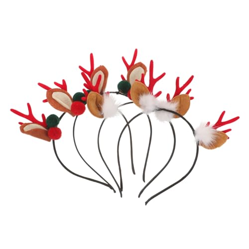 LIFKOME 4 Stück Weihnachts Haarreifen Teilig Lustige Cartoon Geweih Haarschmuck für Plüsch Rentier Kopfschmuck für Festlichkeiten und Cosplay Accessoire für Partys und Geburtstagsfeiern LIFKOME 4 Stück Weihnachts Haarreifen Teilig Lustige Cartoon Geweih Haarschmuck für Plüsch Rentier Kopfschmuck für Festlichkeiten und Cosplay Accessoire für Partys und Geburtstagsfeiern von LIFKOME