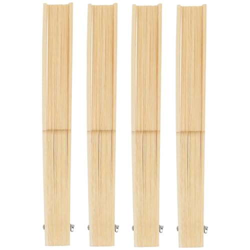 LIFKOME 4 Teiliger Antiker Fächerrahmen Faltbare Die Einen Herstellen Unfertiges Handmaterial DIY Bastelset Für Faltfächer Beige von LIFKOME