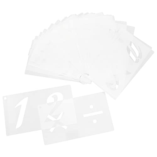 LIFKOME 40 Blatt Teiliges Schablonen Set für Buchstaben und Zahlen Flexibles und Langlebiges Design für DIY Projekte Wiederverwendbare Malvorlagen für Kreative Bastelarbeiten LIFKOME 40 Blatt Teiliges Schablonen Set für Buchstaben und Zahlen Flexibles und Langlebiges Design für DIY Projekte Wiederverwendbare Malvorlagen für Kreative Bastelarbeiten von LIFKOME