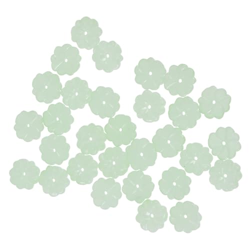 LIFKOME 40 Stück Glasperlen Blütenanhänger DIY Haarnadel Material für Schmuckherstellung Handgemachte Bastelaccessoires Leicht zu Verarbeiten für Kreative Projekte von LIFKOME