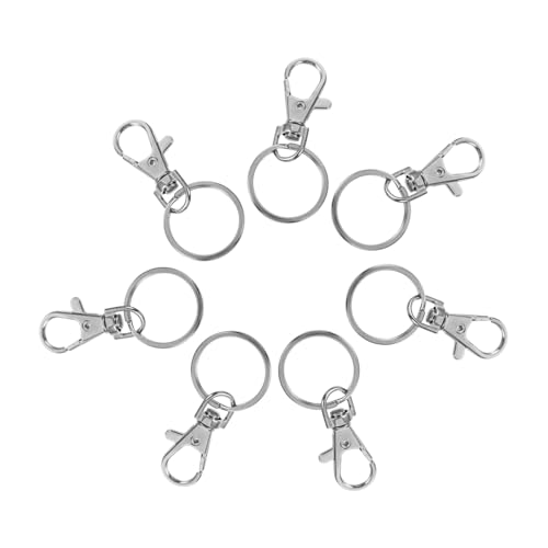 LIFKOME 40 Stück Schlüsselanhänger Clips und Ringe Karabinerhaken für Diy Schlüsselanhänger Robuste und Ringe für Bastelprojekte und Haustierhalsbänder von LIFKOME