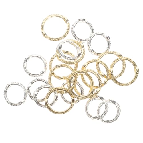 LIFKOME 40 Stück Teiliges Kupfer Rund mit Doppelöffnung Leicht und Poliert für Schmuckherstellung Wie Armbänder Halsketten und Ohrringe in Gold und Silberoptik LIFKOME 40 Stück Teiliges Kupfer Rund mit Doppelöffnung Leicht und Poliert für Schmuckherstellung Wie Armbänder Halsketten und Ohrringe in Gold und Silberoptik von LIFKOME