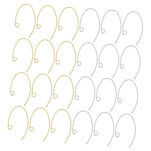 LIFKOME 40 Stück Teiliges Ohrschmuck Metall Ohrhaken DIY Schmuckherstellung Ohrhaken Gold und Silber Langlebig Sicher für Damen zum Selbermachen von Ohrringen von LIFKOME