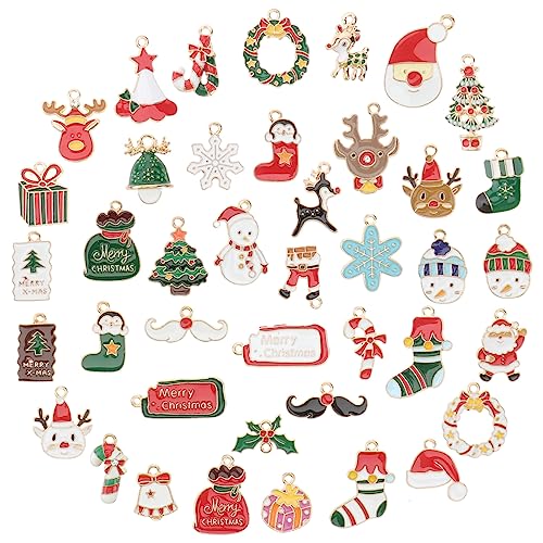 LIFKOME 40 Stück Teiliges Weihnachtsglocken Dekorationsset DIY Schmuckzubehör für und Anhänger Weihnachtsdeko und Bastelmaterialien von LIFKOME
