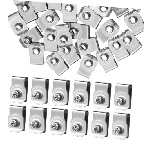 LIFKOME 40 Stück U Förmige Klemmen für Automobilanwendungen Teiliges von Stabilen Clips mit Hoher Belastbarkeit und Einfacher Montage für Fahrzeugverkleidungen und Reparaturen von LIFKOME