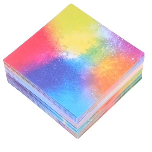 LIFKOME 400 Blatt Buntes Origami Papier Handgemachtes Faltpapier Leuchtenden Farben für Diy Projekte Bastelarbeiten und Dekorationen von LIFKOME