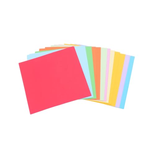 LIFKOME 400 Blatt Buntes Origami faltpapier Quadratisch Umweltfreundlich Vielseitig für DIY Basteln Schulprojekte Partydekoration Handarbeits papier Gemischte Farben von LIFKOME