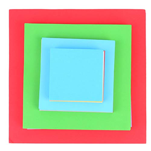 LIFKOME 400 Stück Buntes Origami Papier Doppelseitige Faltblätter für Kreative Bastelprojekte Kindergarten und Diy Kunsthandwerk von LIFKOME