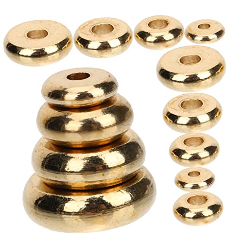 LIFKOME 400 Stück Flache Metall Spacer Perlen DIY Schmuckherstellung Zubehör für Armbänder Halsketten Verschiedene mit Lose Bastelperlen für Kreative Schmuckideen von LIFKOME