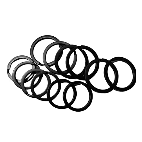 LIFKOME 40Stücke Flacher Schlüsselring Plattierte Split Schlüsselringe Für Schlüsselorganisation Robuste Metallringe Und Erosionsbeständig Für Schmuckherstellung von LIFKOME