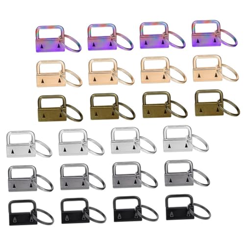 LIFKOME 42 Stück Teiliges Schlüsselanhänger Stabilen Metall clips in Farben Schlüsselband wristlet DIY Zubehör für Basteln Einfache Bedienung Langlebig und Vielseitig Einsetzbar von LIFKOME
