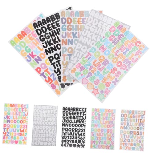 LIFKOME 45 Blatt Bunte Buchstaben Zahlen aufkleber Selbstklebend Papiermaterial Langlebig DIY Scrapbooking Basteln Geschenk für Kreative Dekoration LIFKOME 45 Blatt Bunte Buchstaben Zahlen aufkleber Selbstklebend Papiermaterial Langlebig DIY Scrapbooking Basteln Geschenk für Kreative Dekoration von LIFKOME