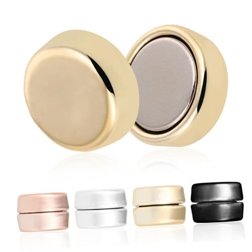 LIFKOME 4Paare Magnetische Schal Nadeln Vielseitige Hijab Magnete für Kleidung Dekorative Knöpfe Verschiedenen Farben Langlebige Magnetknöpfe für Hijabs Schals und Strickjacken von LIFKOME