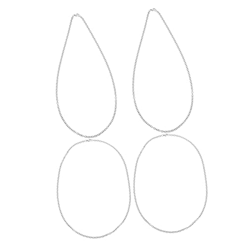 LIFKOME 4Stücke Titanstahl Halsketten Zubehör Teiliges DIY Ketten Für Schmuckherstellung Langlebige Kettenglieder Für Halsketten von LIFKOME