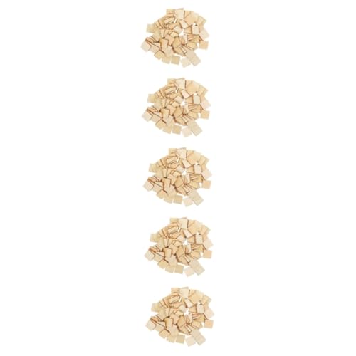 LIFKOME 5 Sätze Diy Holzblöcke Unvollendete Holzplatten Für Bastelarbeiten Dekorationen Und Kreative Projekte Kleine Holzstücke Für Hochzeiten Und Kunstklassen 100 Stück * 5 von LIFKOME